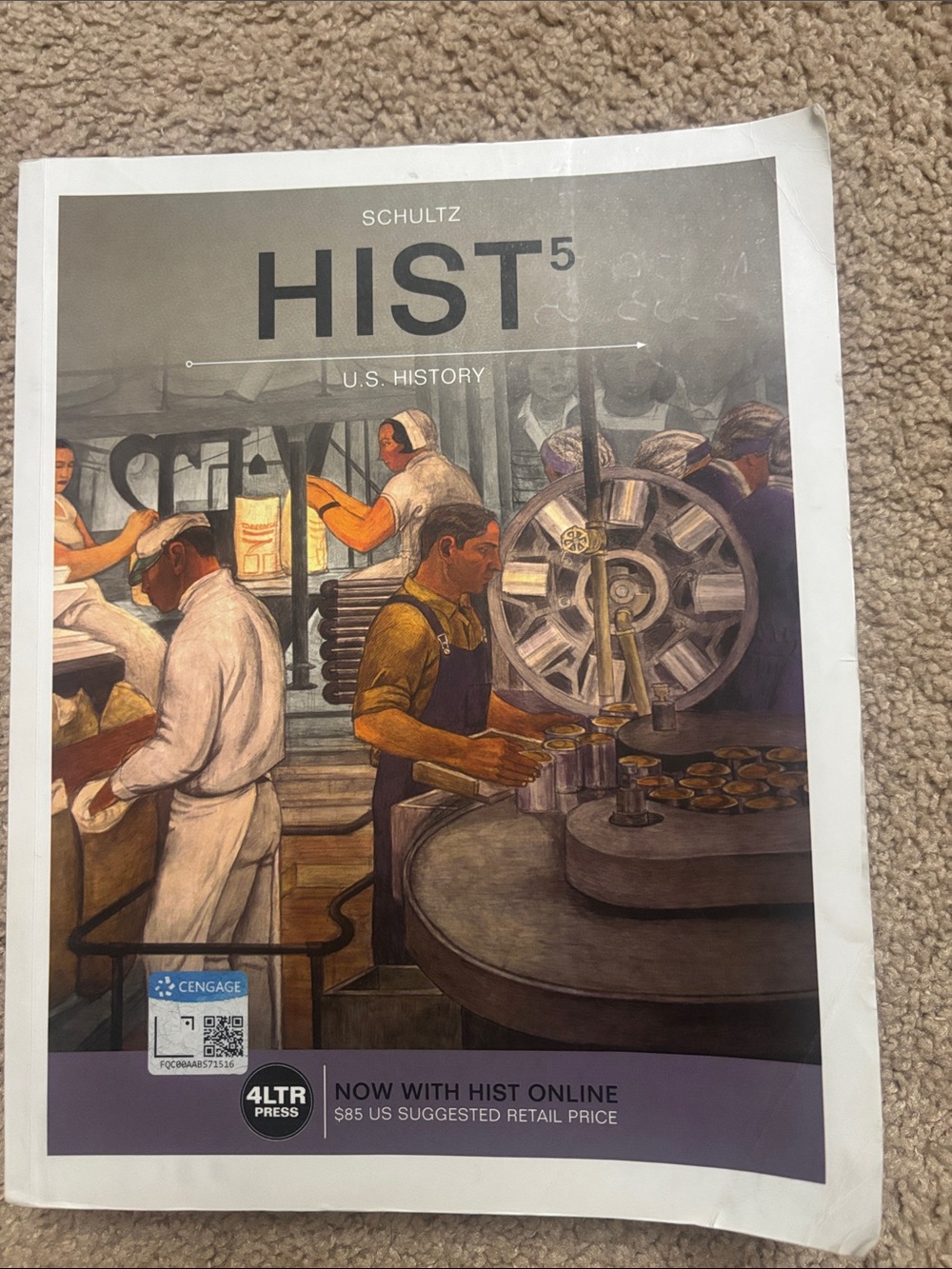 Schultz HIST5 U.S. History Textbook - Brown, Beige, Purple